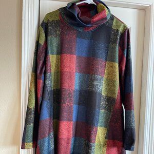 NWOT Checked Plaid Tunic XXL
